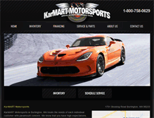 Tablet Screenshot of karmartmotorsports.com